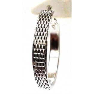 THE SHINY CIRCLE Hoop Earrings Jewelry Women Dangle Omega Back Classy Fashion 3